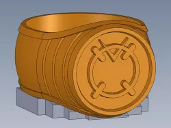 Orange Lantern Ring