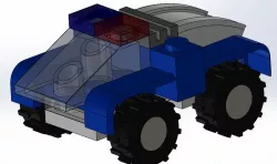POLICE CAR BRICK LEGO TOY