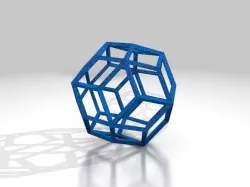 Rhombic Triacontahedron Wireframe