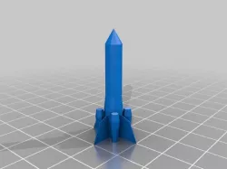 Rocket w/ boosters  - Rapid Prototyping