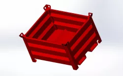 Scrap metal container