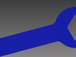 wrench 10 keychain