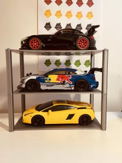 1:24 car models stackable rack