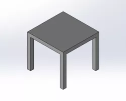 1.6 SCALE IKEA LACK STYLE COFFEE TABLE FOR BARBIE DOLL (DOLL HOUSE)