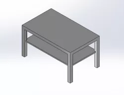 1.6 SCALE IKEA LACK STYLE LONG COFFEE TABLE FOR BARBIE DOLL (DOLL HOUSE)