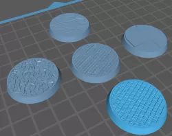 25mm Model Base Texture Pack 1