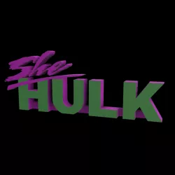 3D MULTICOLOR LOGO/SIGN - She HULK: Attorney at Law