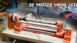 3D printed wood lathe v3