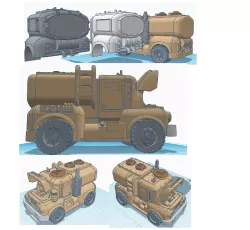 40K CIVILIAN VEHICLE-"DELIVERY TRUCK-LIQUID TANK"