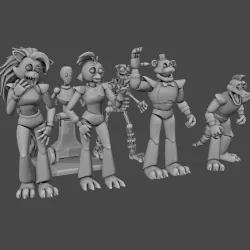 6 animatronics fnaf security breach