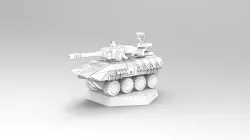 6mm Sci Fi Tank Mjölnir Artillery PRESUPPORTED