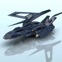 Aether spaceship 2 - Battleship Vehicle SF Science-Fiction