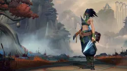 Akali wild rift pose (whit flying ramen)