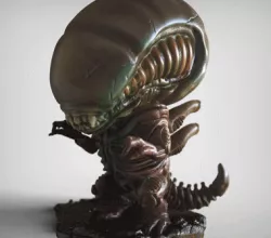 Alien Chibi version - Chibi monster figurine-Monsterverse