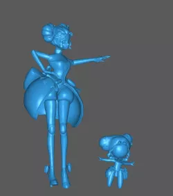 Angela Scream Doll Skin high poly Mobile Legends