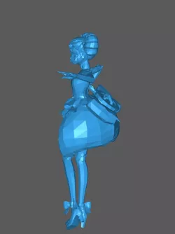 Angela Scream Doll Skin low poly Mobile Legends