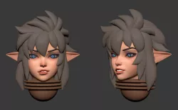 Anime superset of Space elves alternative heads