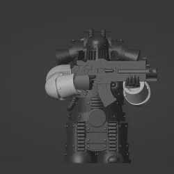 ANTICIPATOR ARMOR poses arms