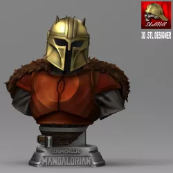 armorer the mandalorian bust