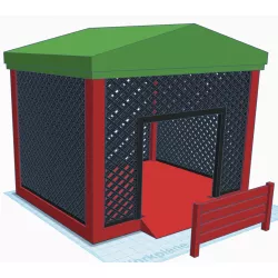 Barnyard Animal Pen with Gate