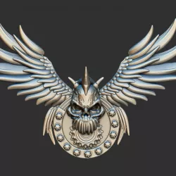 Biker Emblem STL