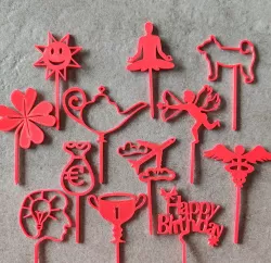 Birthday wishes - Cupcake toppers