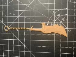 Blades of chaos keyring
