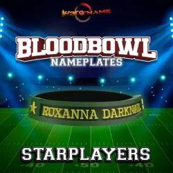Blood bowl star players nameplates