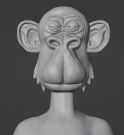 BORED APE MONKEY NFT BASIC BUST