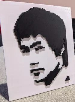 Bruce Lee pixelated