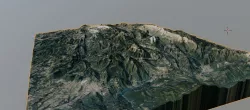 Cadí 3D map with pedraforca Catalonia