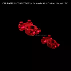 CAR BATTERY CONNECTORS - For model kit / Custom diecast / RC