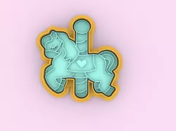 CAROUSEL HORSE COOKIE CUTTER - CAROUSEL HORSE COOKIE CUTTER