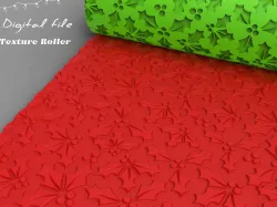 Christmas 3 | Polymer Clay Seamless Texture Roller | Digital STL File