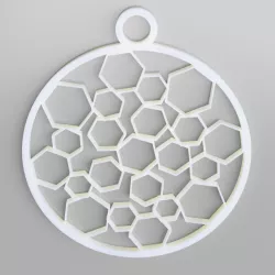 Christmas Tree Hexagons Decoration