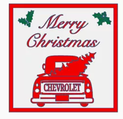 Christmas Truck Sign