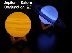 Conjunction of planets Jupiter & Saturn.