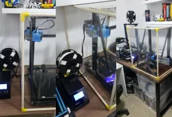 Corners for printer enclosure helps printing ABS