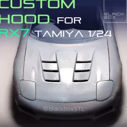 CUSTOM HOOD FOR RX7 TAMIYA 1-24 MODELKIT