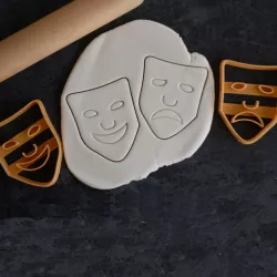 cutter cookie cutter theater faces fondant cookie theater mask pack set x2