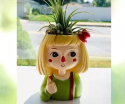 Decoration Planter Pot Cute Girl 10 stl for 3D printing