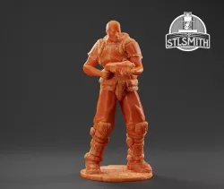 Doom Guy Doom 3 Miniature STL