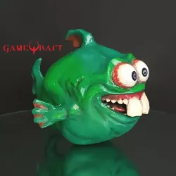 DOPEFISH - Doom Eternal Easter Egg - STL for 3D printing HIGH-POLY