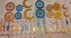 dream catcher earrings, pendant