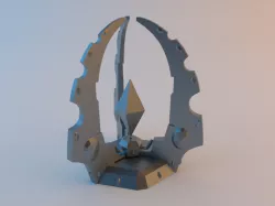 Eldar Warp Generator with hexagonal base