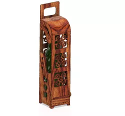 Elegant wine box vertical Bottle d80x330 mm holder wbh-03 for 3D print model