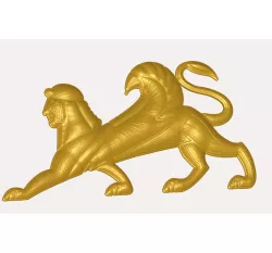 exclusive Bas-relief decor Sphinx real 3D Relief For CNC building room decor wall-mount decoration SF-03