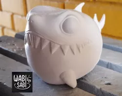 Fat chibi shark 3D print model