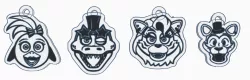 FIVE NIGHTS AT FREDDY'S KEY CHAINs
