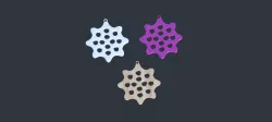 Geometric earring with holes